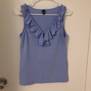 C. Wonder Cotton Tank with Ruffles